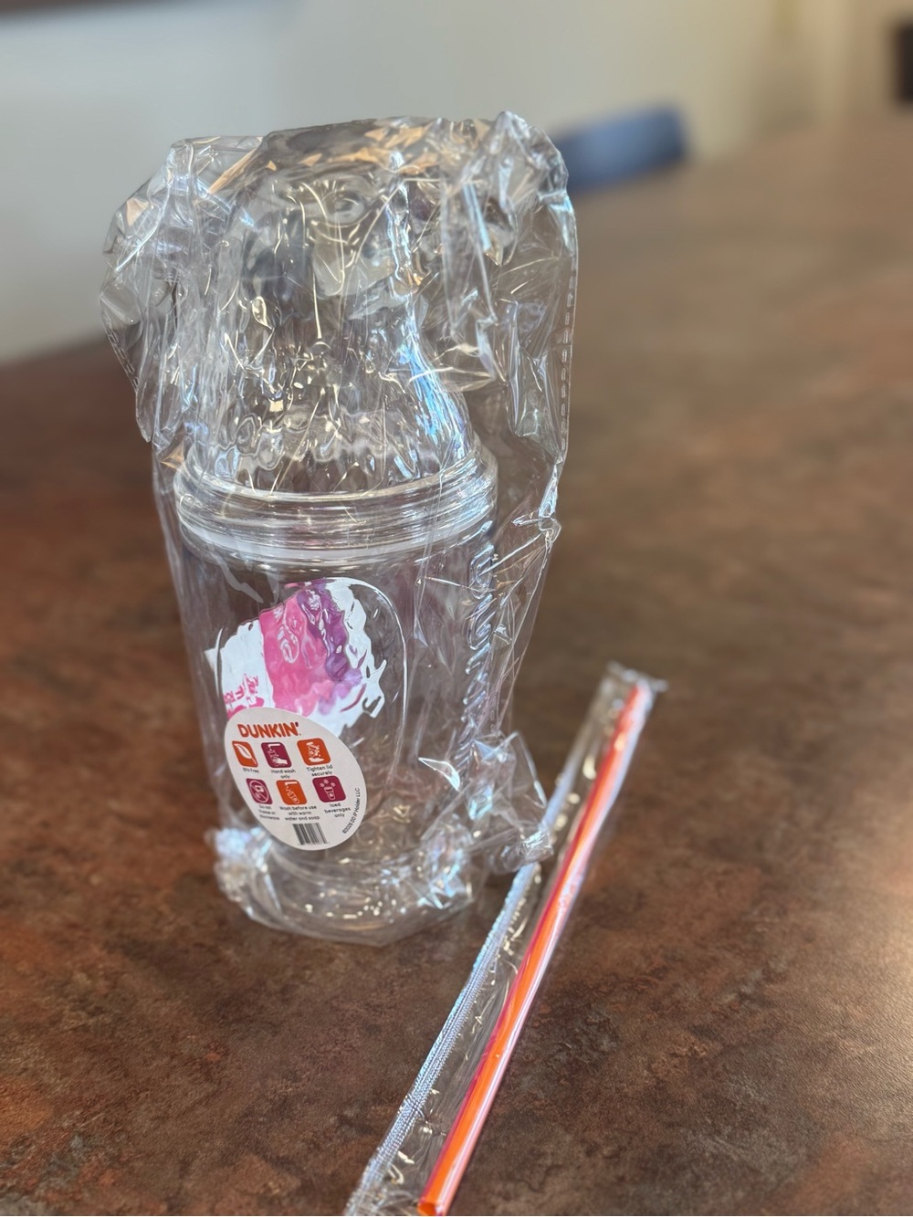 Limited Dunkin Eagle cup with straw included